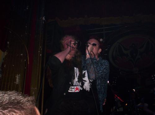 On stage with The Mission